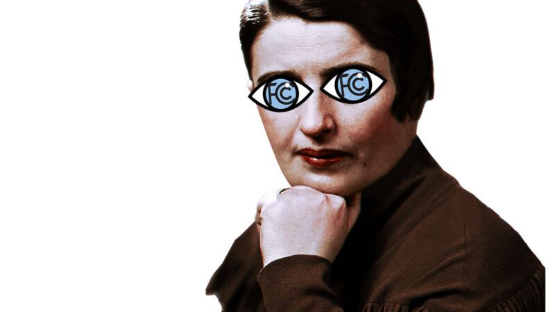 Ayn Rand | Illustration: Joanna Andreasson Source images: Wikimedia, colorization by Julius Jääskeläinen