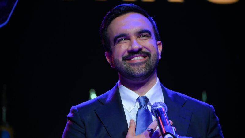 New York City Mayor-elect Zohran Mamdani on stage at the Brooklyn Paramount Theatre. | Liri Agami/ZUMAPRESS/Newscom