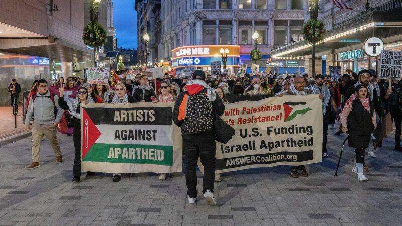 Photo of pro-Palestine protestors in Boston, Massachusetts | Vincent Ricci/ZUMAPRESS/Newscom