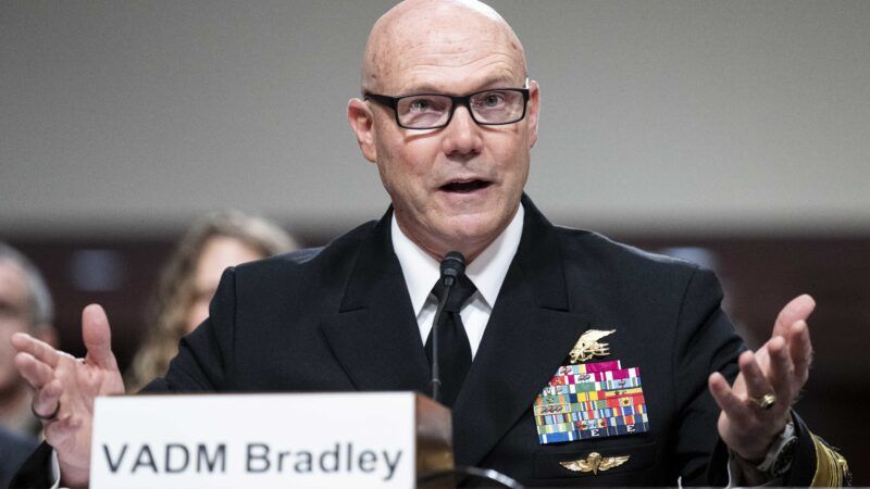 Adm. Frank M. Bradley testifies at a Senate Armed Services Committee hearing | Michael Brochstein/Zuma Press/Newscom