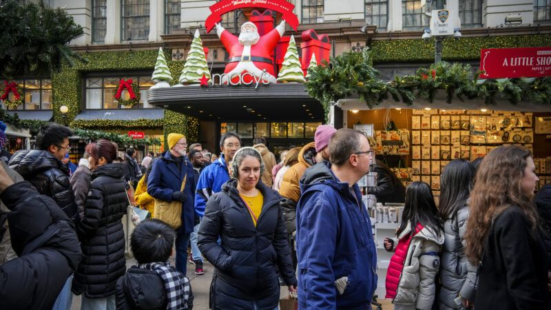Shoppers outside of Macy's in New York City | Richard B. Levine/Newscom