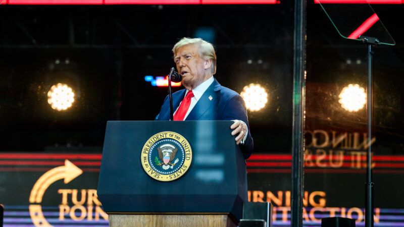 Donald Trump speaking at a lectern Donald Trump speaking at a lectern | Daniel Torok/White House/Newscom