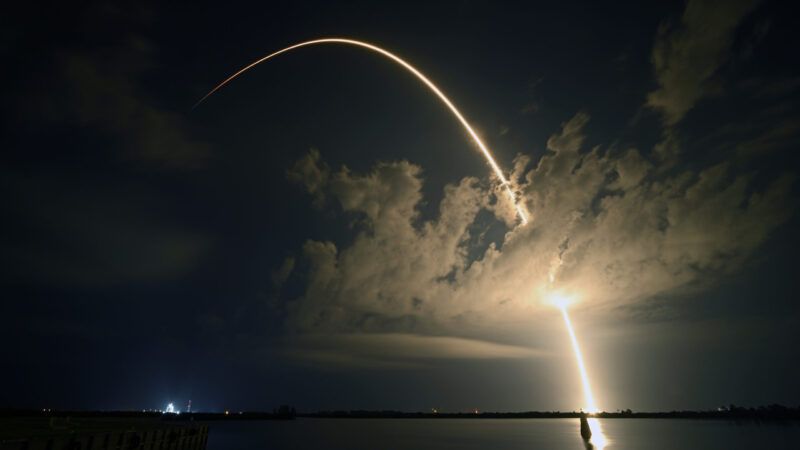 A SpaceX Falcon 9 rocket launches 28 Starlink satellites from Launch Complex 40 at the Cape Canaveral Space Force Station, Florida | JOE MARINO/UPI/Newscom