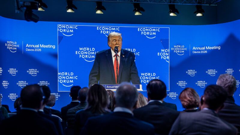 Donald Trump speaking at the World Economic Forum | Photo: World Economic Forum/Vaeriano DI/UPI/Newscom