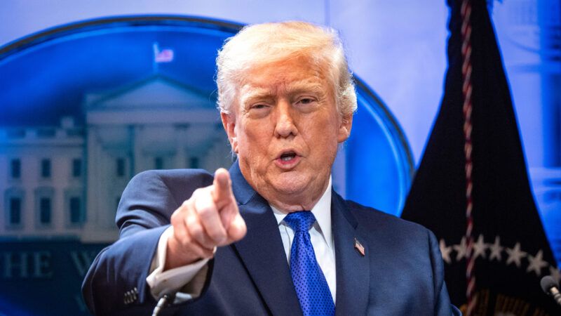 President Donald Trump at a White House press conference | Sipa USA/Newscom