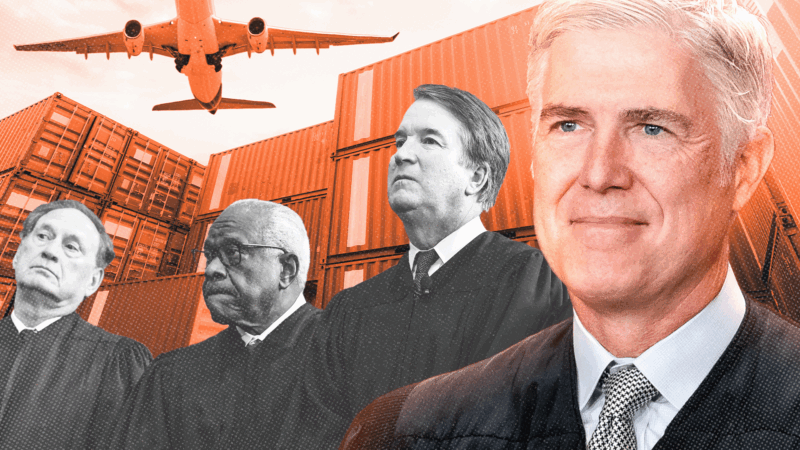 An illustration of John Roberts, Clarence Thomas, Brett Kavanaugh, and Neil Gorsuch | Credit: EricLee/Pool/CNP/ZUMAPRESS/Newscom/Envato/AdMedia