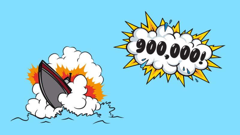 An illustration of a sinking boat | Photo: iStock