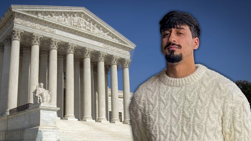 Ali Hemani next to a photo of the Supreme Court building | Ali Hemani/Gary Blakeley/Dreamstime