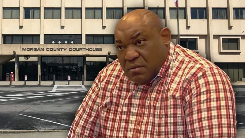 Morgan County Jail and Jarvis Moore | Illustration: WeaponizingArchitecture/ Wikimedia Commons/Waff48