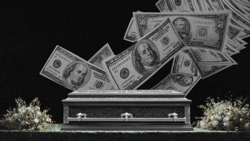 $100 bills coming out of a coffin | Illustration: Midjourney/Eti Swinford/Dreamstime