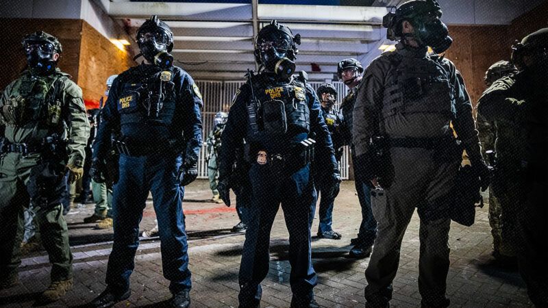 Department of Homeland Security officers | Credit: Benjamin Hanson/ZUMAPRESS/Newscom