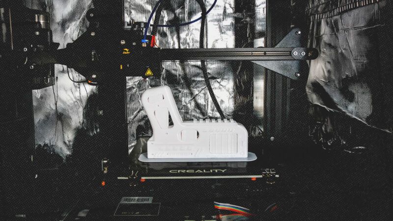 Interior of a Creality 3D printer | Collin Mayfield/Sipa USA/Newscom
