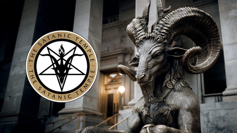 Logo of the Satanic Temple | Midjourney/The Satanic Temple/Wikimedia Commons