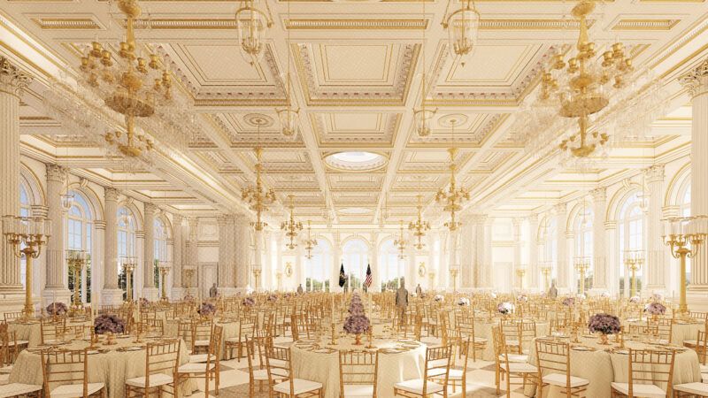 an interior image of the planned White House ballroom | White House