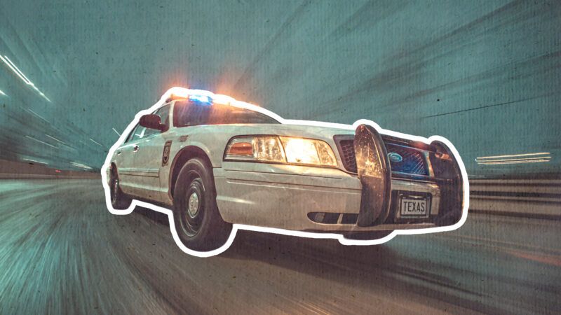 A speeding police car | Illustration: Midjourney/Brad Calkins/ Vnikitenko/Dreamstime