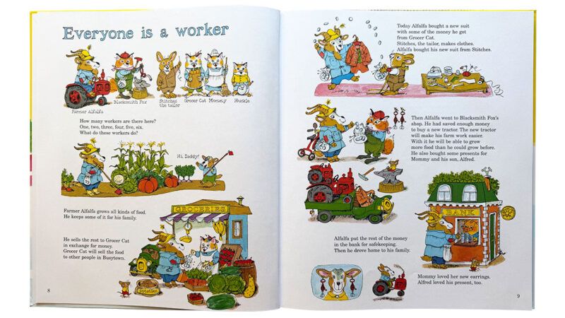 Pages from 'What Do People Do All Day' by Richard Scarry | Photo: What Do People Do All Day?, Random House Books for Young Readers; Joanna Andreasson