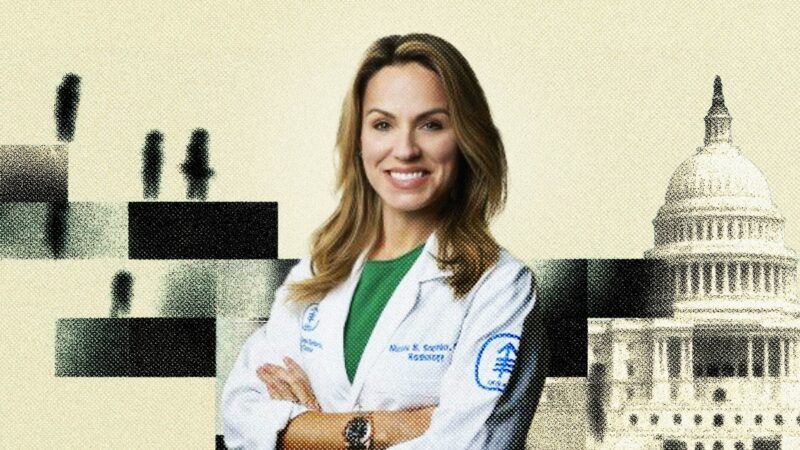 Surgeon General nominee Nicole Saphier | Illustration: Lex Villena; MSK, Midjourney