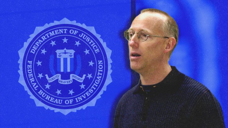 Scott Adams, with the FBI logo in the background | Illustration: DAN ROSENSTRAUCH/TNS/Newscom/Rokas Tenys/Dreamstime