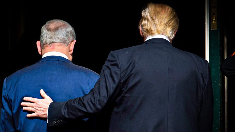 Donald Trump and Benjamin Netanyahu | Andrew Harrer/Pool/CNP/MEGA / Newscom/RSSIL/Newscom