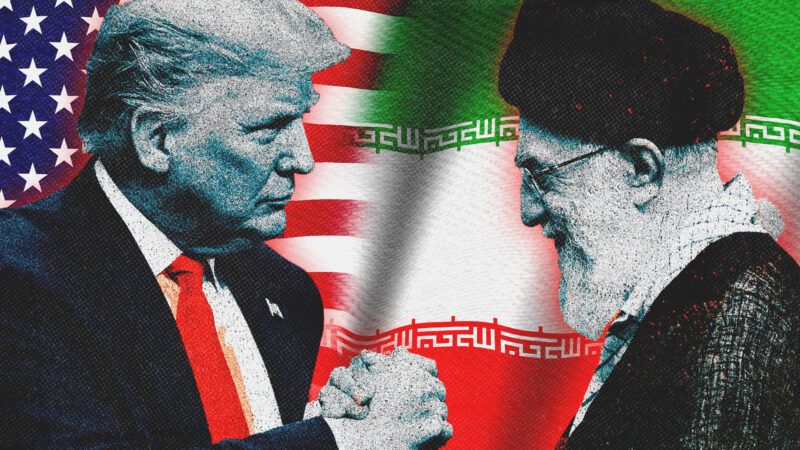 President Trump and the Ayatollah, with U.S. and Iran flags in the background | Midjourney/Karenr/Dreamstime