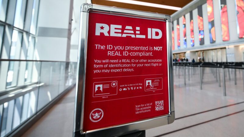 REAL ID sign at an airport checkpoint | Anthony Behar/Sipa USA/Newscom