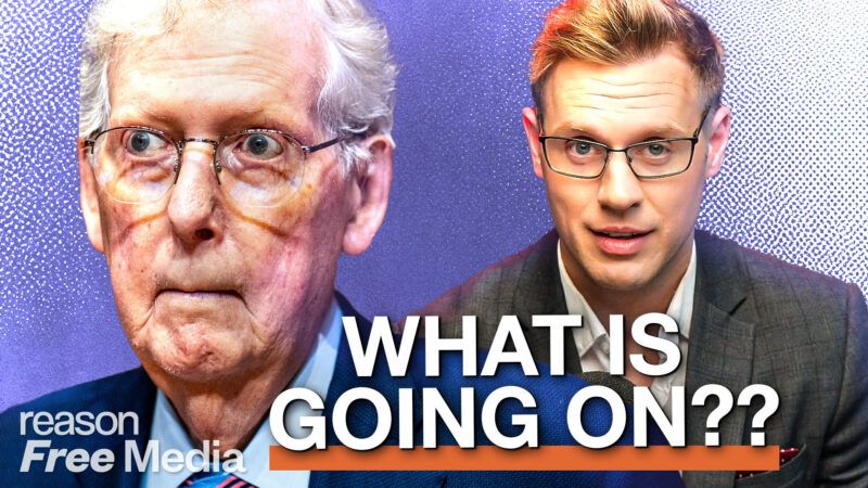 Mitch McConnell and Robby Soave | Illustration: Adani Samat