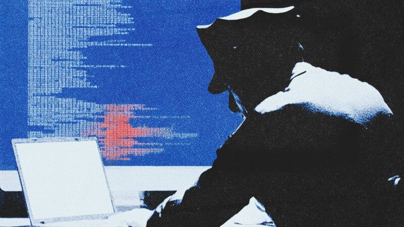 Police officer working on a laptop | Illustration: Midjourney
