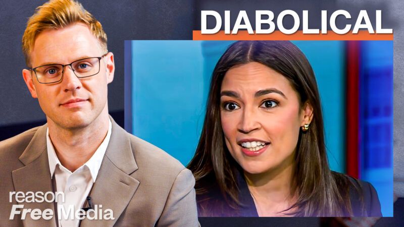 Robby Soave and Amber Duke discuss AOC recent comments | Illustration: Adani Samat