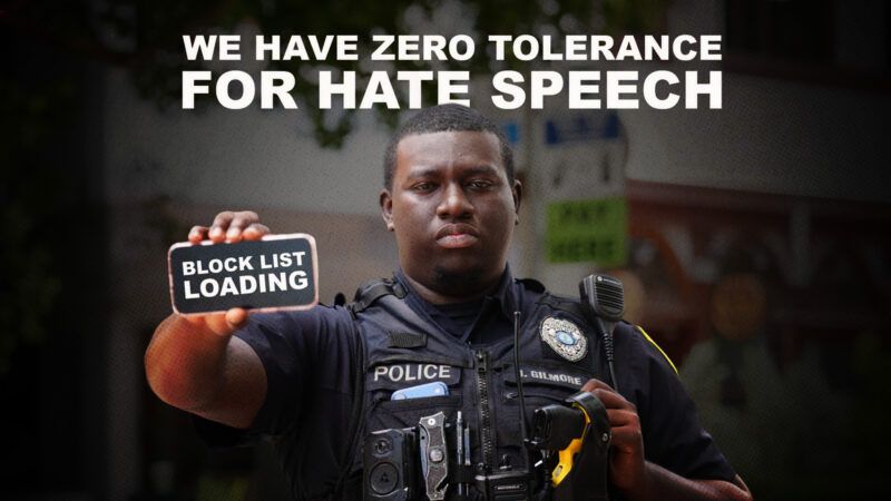 Police department's hate speech ad | Photo: Columbia Police Department, SC/Facebook