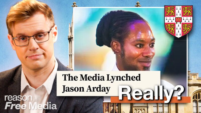 Reason's Robby Soave and an image of Jason Arday | Photo: University of Cambridge/Nicolae Gherasim/Dreamstime