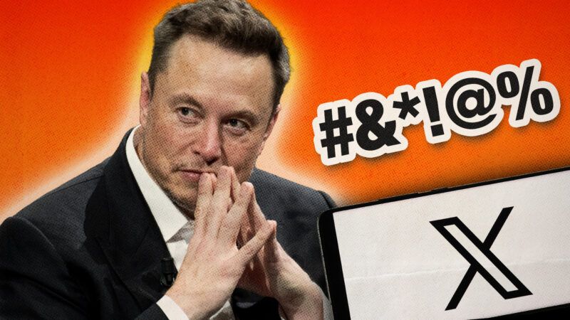 Elon Musk and a censored word and X on a laptop screen | Photo: Frédéric Legrand/Dreamstime/Cristian Bonaviri/Sipa USA/Newscom