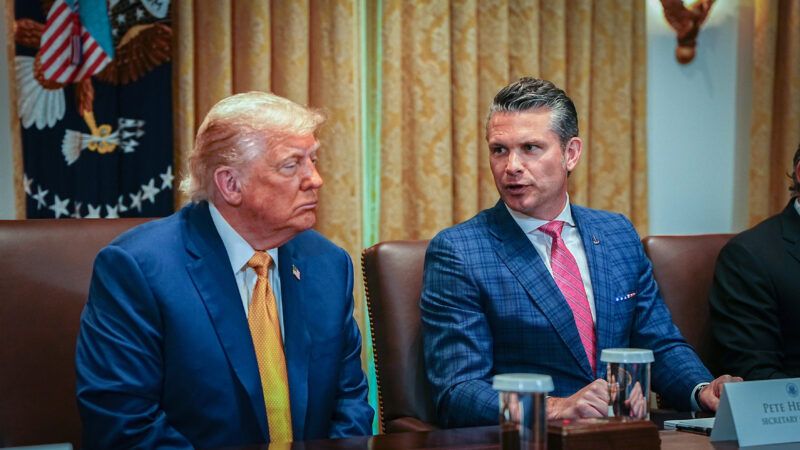 President Donald Trump and Secretary of Defense Pete Hegseth | CNP/AdMedia/SIPA/Newscom