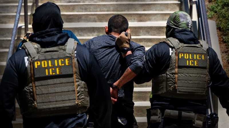 ICE agents | Benjamin Hanson/Middle East Images/StringersHub/Sipa USA/Newscom.