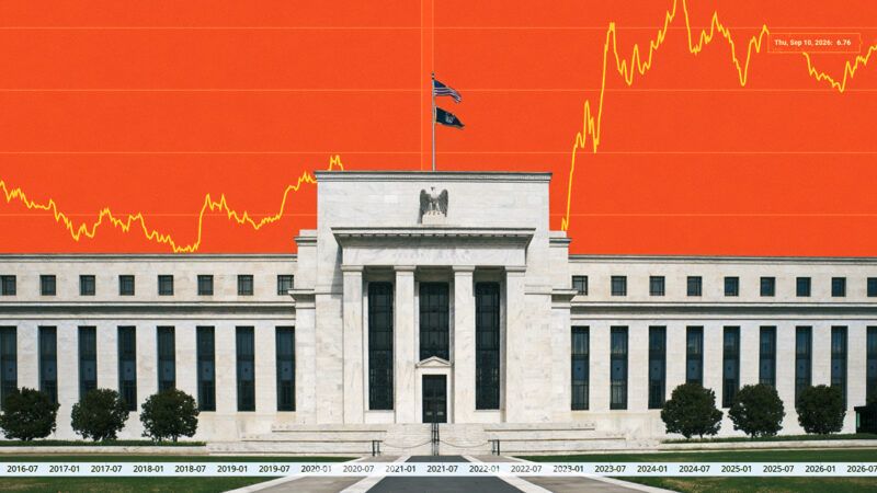 Federal Reserve in front of an orange background | Illustration: Adani Samat/Midjourney