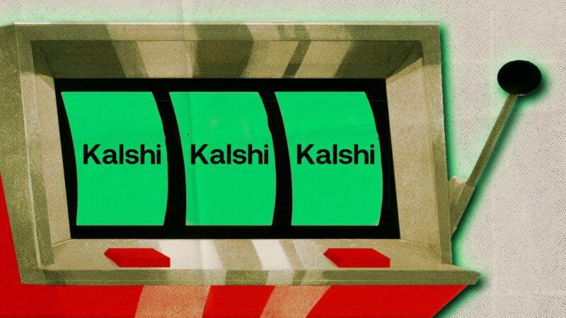 A slot machine with the Kalshi logo on it | Illustration: Fatima Ruiz/Midjourney.