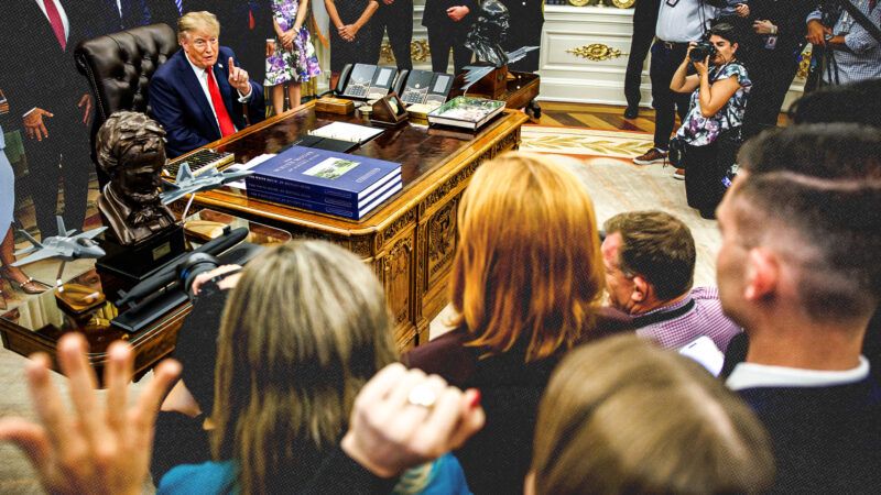 President Donald Trump speaks to reporters | Samuel Corum - Pool via CNP/CNP / Polaris/Newscom