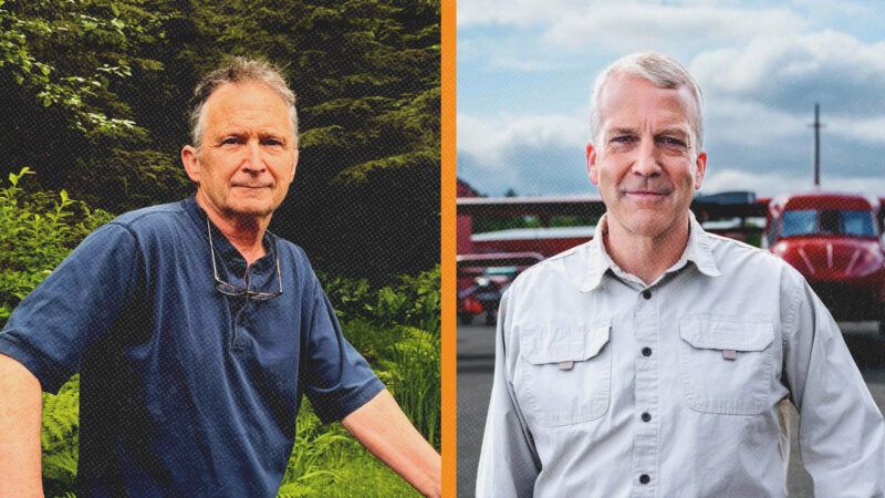 Daniel J. Sullivan Jr. and Sen. Dan Sullivan (R–Alaska) in a side-by-side | Illustration: Dan Sullivan for U.S. Senate/Senator Dan S. Sullivan/Facebook