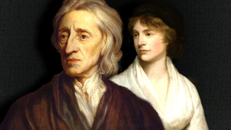 John Locke and Mary Wollstonecraft | Godfrey Kneller/John Opie