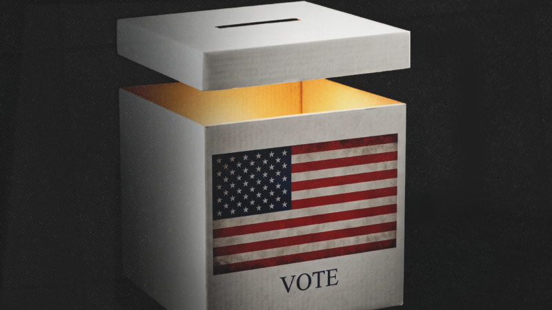 Ballot box with an American flag | Magnific AI/Mariam Zakaidze