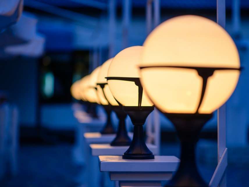 Row of lights. Row of lights