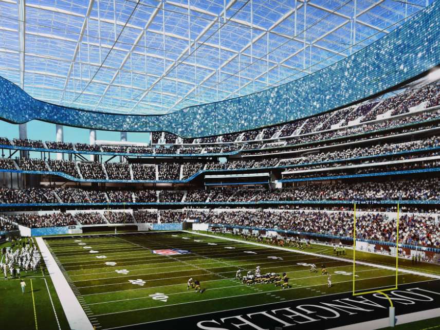 Construction begins on stadium for American football team LA Rams