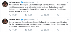 james lebron twitter