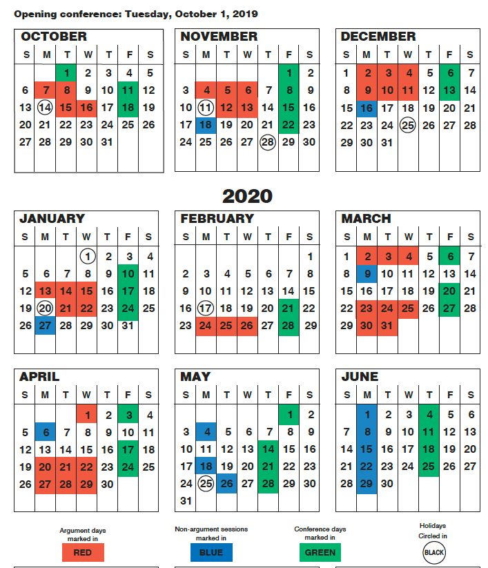 Supreme court 2024 term 2019