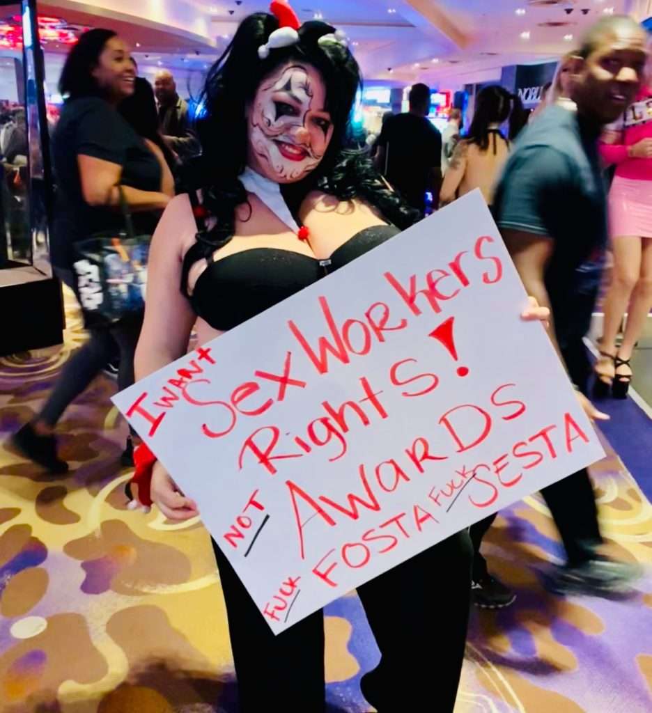 FOSTA sign at AVN