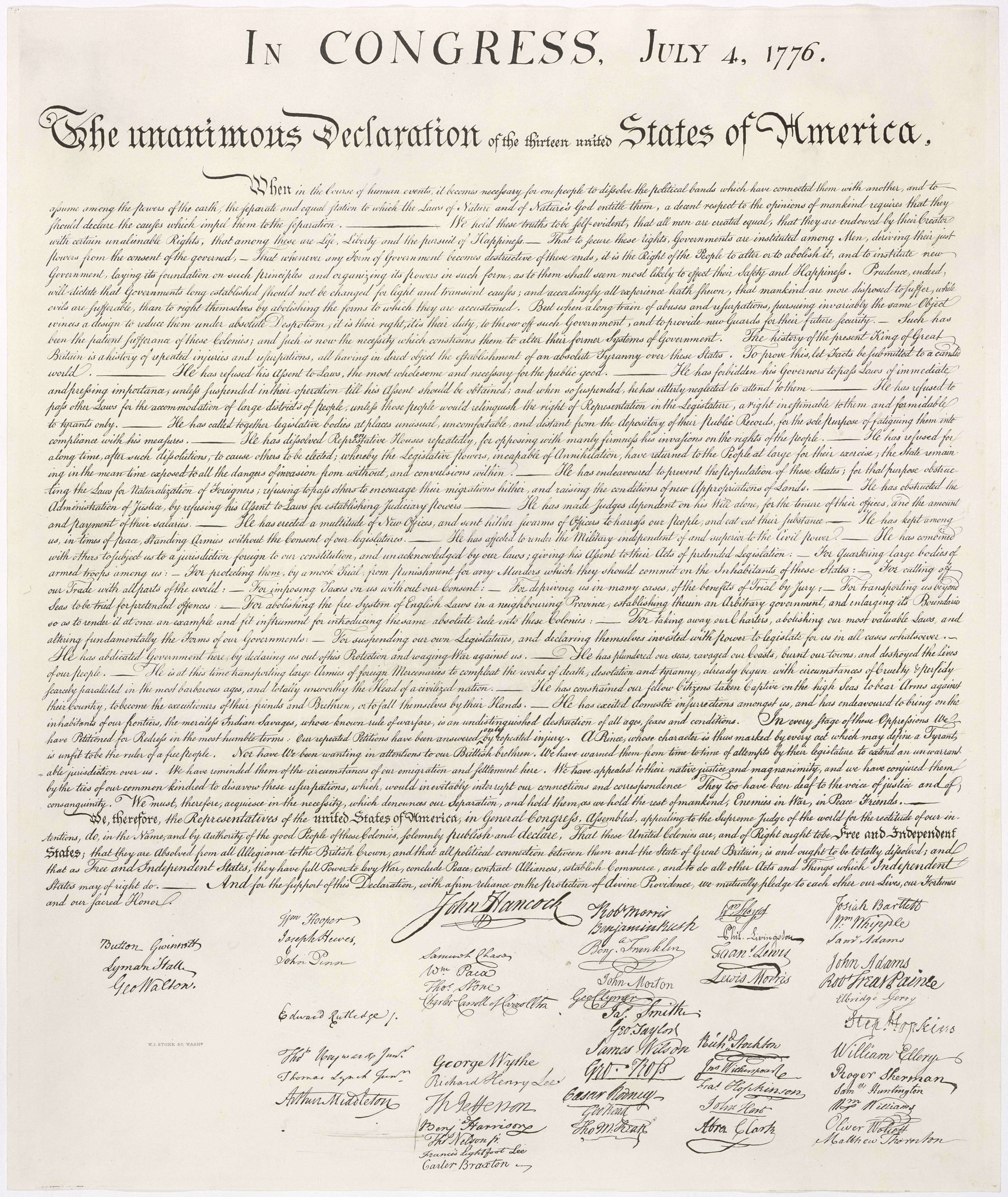 Today in Supreme Court History: July 4, 1776