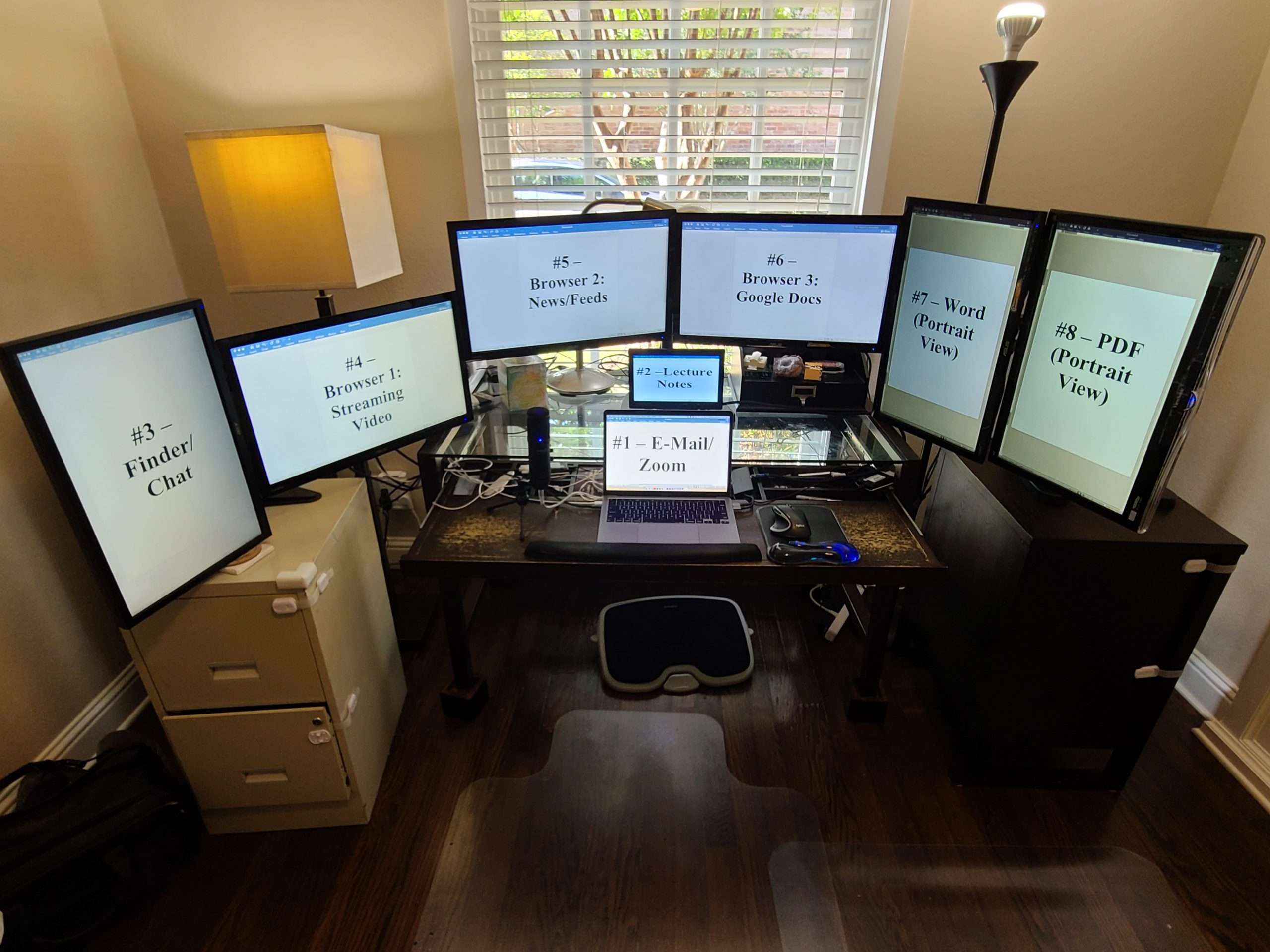 8 monitor setup