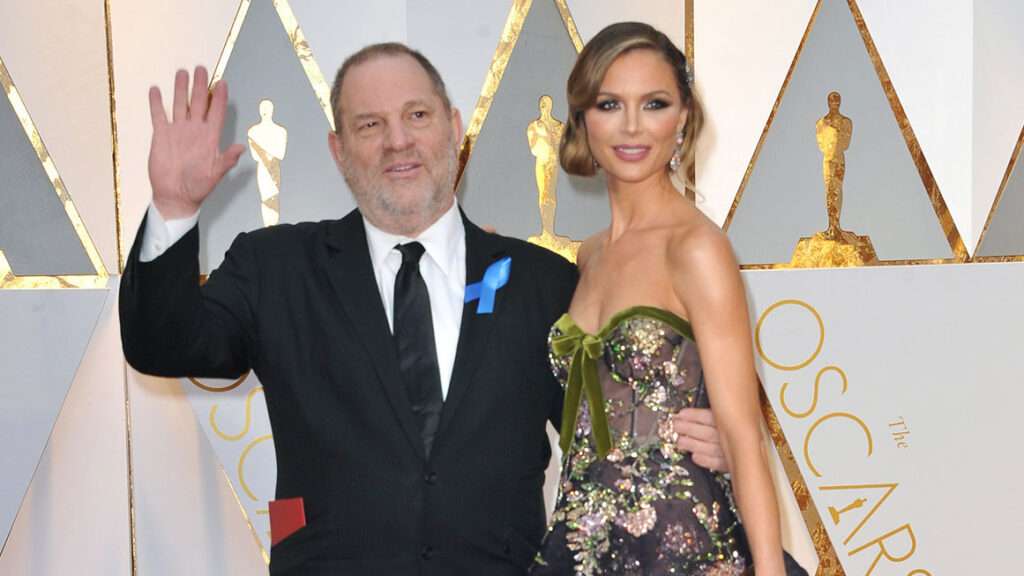 Harvey Weinstein and Georgina Chapman at the 2017 Academy Awards; Elizabeth Goodenough/Everett Collection