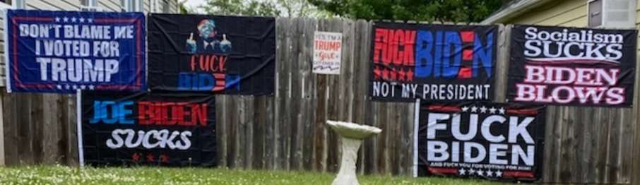 250day Fine For Displaying Fuck Biden Sign At Home 