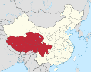 Historic Tibet in China map