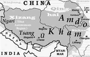 Map of Tibet